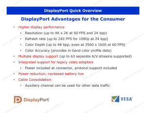 VESA DisplayPort DP Technical Overview (Official)