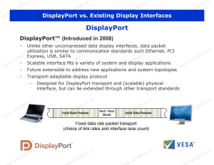 VESA DisplayPort DP Technical Overview (Official)