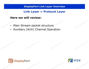 VESA DisplayPort DP Technical Overview (Official)