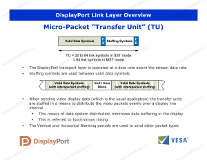 VESA DisplayPort DP Technical Overview (Official)