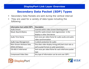 VESA DisplayPort DP Technical Overview (Official)