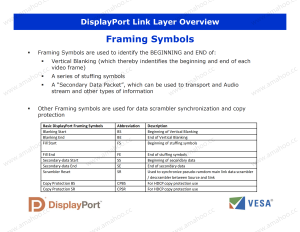 VESA DisplayPort DP Technical Overview (Official)