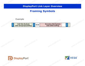 VESA DisplayPort DP Technical Overview (Official)