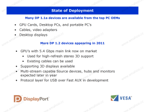 VESA DisplayPort DP Technical Overview (Official)